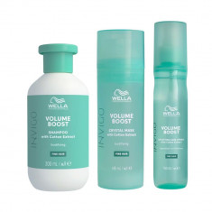 Pachet pentru volum, Wella Professionals, Volume Boost, Shampoo 300ml + Mască 145ml + Spray 150ml