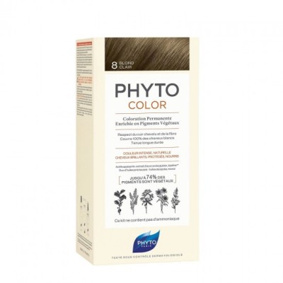 PHYTO Phytocolor Vopsea Permanentă 8 Blond Deschis 50ml foto