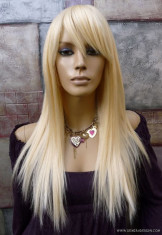 Peruca din par natural golden blonde foto