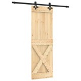 Cumpara ieftin Usa glisanta cu set de feronerie 70x210 cm, lemn masiv de pin