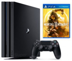 Consola SONY PlayStation 4 PRO (PS4 PRO) 1TB, negru + Mortal Kombat 11 foto