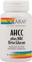 AHCC plus Nac &amp;amp; Beta Glucan Solaray Secom 30cps Cod: 20217 foto