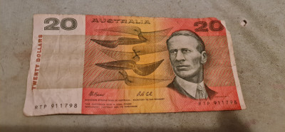 Australia 20 dollars 1974 - 1994 foto