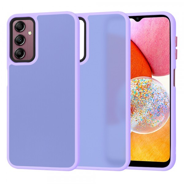 Husa pentru Samsung Galaxy A14 A145 / A14 5G A146, Techsuit, HaloFrost, Mov Deschis