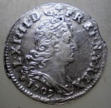 G.343 FRANTA LUDOVIC LOUIS XIV 5 SOLS 1/16 ECU 1703 BB ARGINT 1,44g, Europa