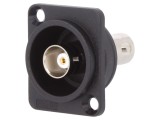 Adaptor BNC Soclu Plastic 50&Omega; Negru