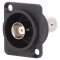 Conector BNC soclu plastic 50&Omega; negru