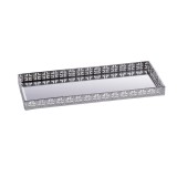 Cumpara ieftin Tava decorativa metal argintiu 40 x 16 cm