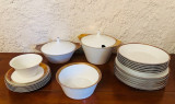 SERVICIU DE MASA DE 21 PIESE DIN PORTELAN FIN ROSENTHAL- KURF&Uuml;RSTENDAMM