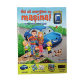 Puzzle Track. Hai să mergem cu mașina! (carte + puzzle magnetic + creioane colorate) - Board book - Sharon Streger - Mediadocs Publishing