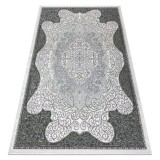 Covor OPERA 0A009A C90 47 Ornament - structural două niveluri de l&acirc;nă fildeş / verde, 160x230 cm