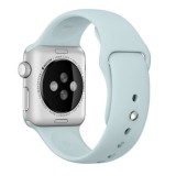 Cumpara ieftin Curea iUni compatibila cu Apple Watch Ultra/SE/8/7/6/5/4/3/2/1, 44mm, Silicon, Turquoise