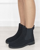 Ghete dama negre din piele naturala 5309A 118
