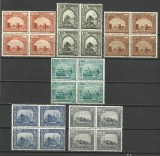 6 BLOCURI DE 4 -- 1941 ,, MONUMENTE ISTORICE &#039;&#039; , PERFECTE MNH ., Nestampilat