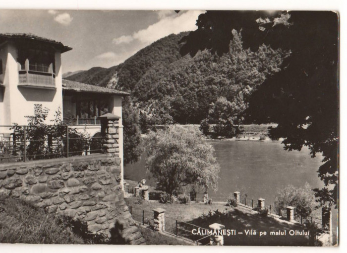 CPI B13744 CARTE POSTALA - CALIMANESTI, VILA PE MALUL OLTULUI, RPR