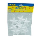 Accesorii creatie - polistiren - stea, alb, 5cm, set 10 buc, Colorarte