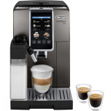 Espressor automat De&#039;Longhi Dinamica Plus ECAM380.95.TB, 1450 W, 15 bar, 1.8 l, 2 Carafe pentru lapte, Gri inchis