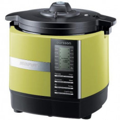 Multicooker Oursson Versatility MP5005PSD/GA, Timer, gatire aburi/sub presiune, 1200 W (Negru/Verde) foto