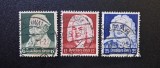 Germania / Deutsches Reich 1935 Seria Completă "Marii Compozitori Germani" ( Heinrich Sch&uuml;tz, J.S. Bach, G.F. H&auml;ndel) Ștampilată - CKL2