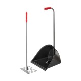 Lopata Mistboy Grebla 75cm Negru pentru Balegar Cai Animale Compacta Ușor de Utilizat Rezistent Metal Plastic