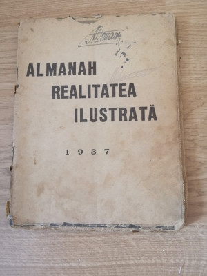 ALMANAH REALITATEA ILUSTRATA , 1937 NR. PAG - 127. foto
