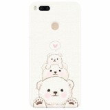 Husa silicon pentru Xiaomi Mi A1, Family Bear