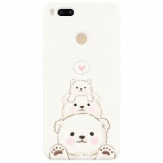 Husa silicon pentru Xiaomi Mi A1, Family Bear