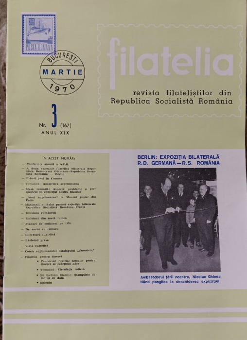 myh 15 - Filatelia - Revista filatelistilor din RSR - nr 3/martie 1970