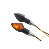 Set semnalizari 12V H6W brat scurt prindere M8 culoare negru dimensiuni: 57 x 27... Cod Produs: MX_NEW 7050067MA