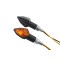 Set semnalizari 12V H6W brat scurt prindere M8 culoare negru dimensiuni: 57 x 27... Cod Produs: MX_NEW 7050067MA
