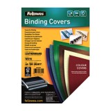 Cumpara ieftin Coperti carton Fellowes A4 250 gr imitatie piele alb 100/top