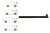 Prag FORD TRANSIT (V184/5), 05.2000-04.2006; TRANSIT/TOURNEO (V347/8), 05.2006-04.2013, partea dreapta, metal galvanizat; sub usa culisanta; lung; lu