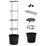 Cumpara ieftin Ghiveci cultivare rosii, antracit, &Oslash; 39x150 cm, polipropilena