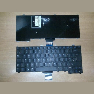 Tastatura laptop noua Dell Latitude E7440 E7420 E7240 Black without Point Stick UK foto
