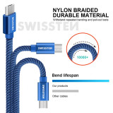 Cumpara ieftin Cablu de date Swissten textil Micro USB 12 m albastru