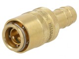 Conector Rapid cu Supapă 15bar Alamă FPM