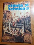 Stiinta si tehnica august 1987-articol pestera ursilor,sah