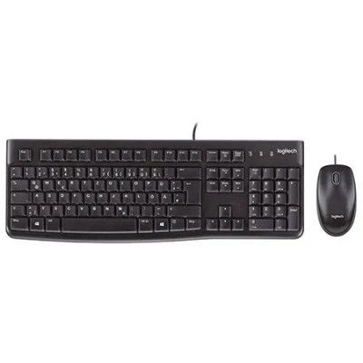 Kit Tastatura Si Mouse Cu Fir Logitech Mk120 foto