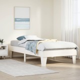 Cumpara ieftin Cadru de pat fără saltea, alb, 90x200 cm, lemn masiv pin