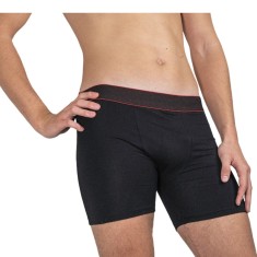 Boxeri Bărbați cu Picior Lung &ndash; Bumbac și Elastan pentru Confort și Susținere - 4XL - Negru