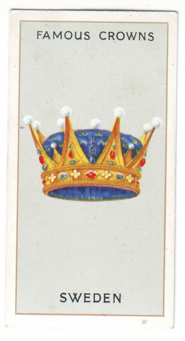 Coroane REGALE ( 6 ) celebre - SUEDIA - Printul Suediei WASA - 68/36 mm