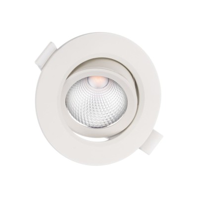 Spot LED incastrat PT 08 70421, 6.5W, lumina rece, orientabil, alb mat foto