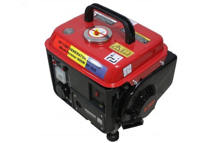 Generator de curent, motor cu benzina, 2 timpi, 2Cp, 900W, stabiilizator tensiune (AVR), MF-950, Micul Fermier, GF-1328