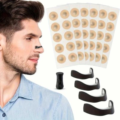 Dispozitiv anti-sforait, creste capacitatea de respiratie, 30 de zile, pentru orice tip de nas, asigura un somn odihnitor foto