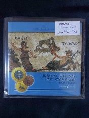 Cipru 2009 - Set complet de euro bancar de la 1 cent la 2 euro + monedă 2 euro