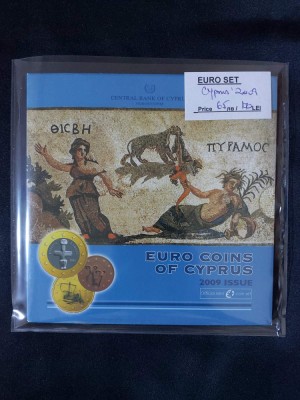 Cipru 2009 - Set complet de euro bancar de la 1 cent la 2 euro + monedă 2 euro foto