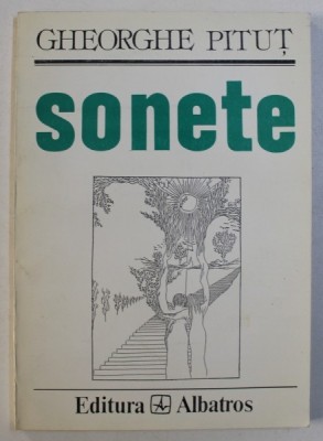 SONETE de GHEORGHE PITUT , ilustratia copertei de FLORIN PUCA , 1995 foto
