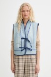 Renewed vestă creative upcycling un singur r&acirc;nd de nasturi, Renewed INTU x Answear