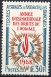 TAAF 1968, ONU, serie neuzată, MNH, Organizatii internationale, Nestampilat