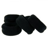 Elastice Păr Femei, Frotte, Set 5 Bucăți, Culoare Negru